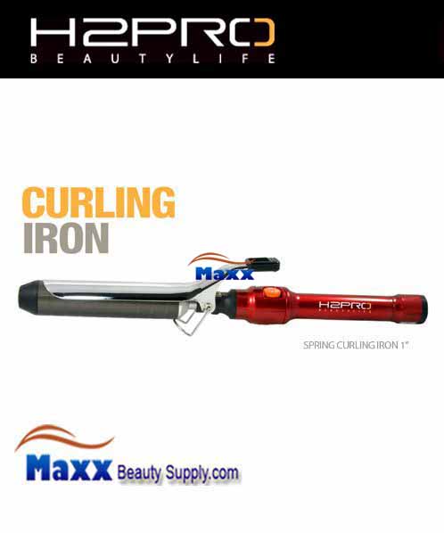 H2PRO Professional Spring Curling Iron - 1"